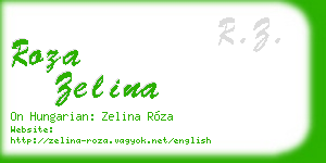 roza zelina business card