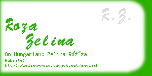 roza zelina business card